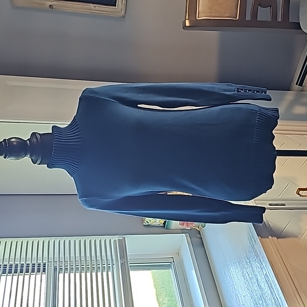 Ann Taylor Teal Turtleneck Sweater